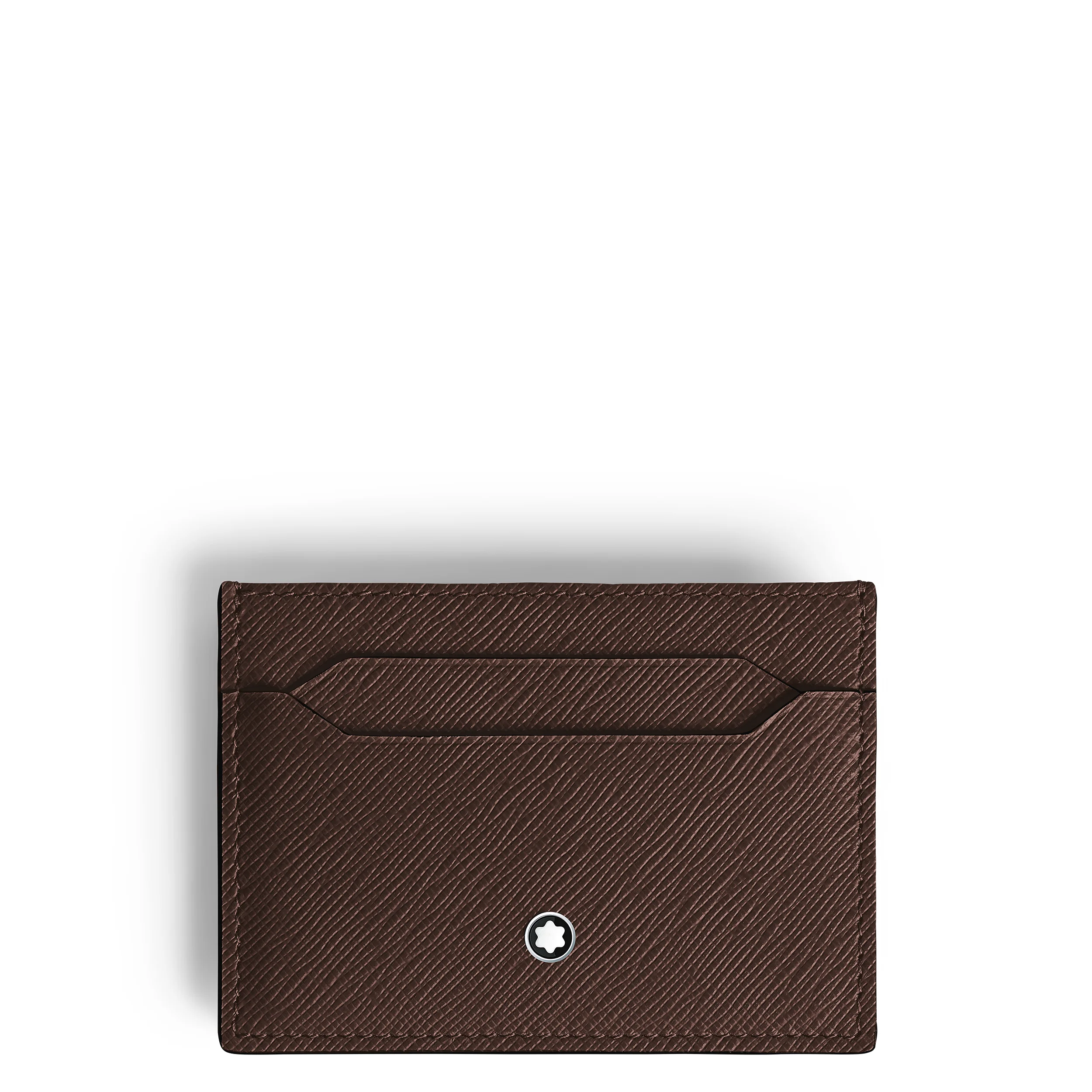 Portacarte Montblanc 5 Tasche in Pelle Sartorial Ebano