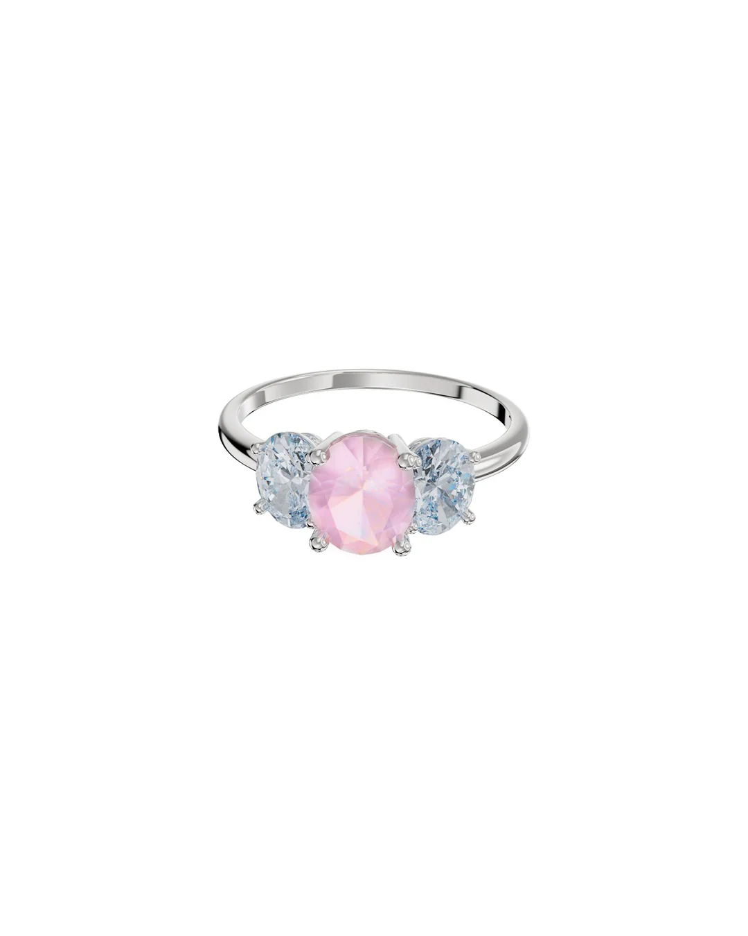 Anello Donna Amabile Trilogy Floral con Pietre Rosa e Celesti  Misura S