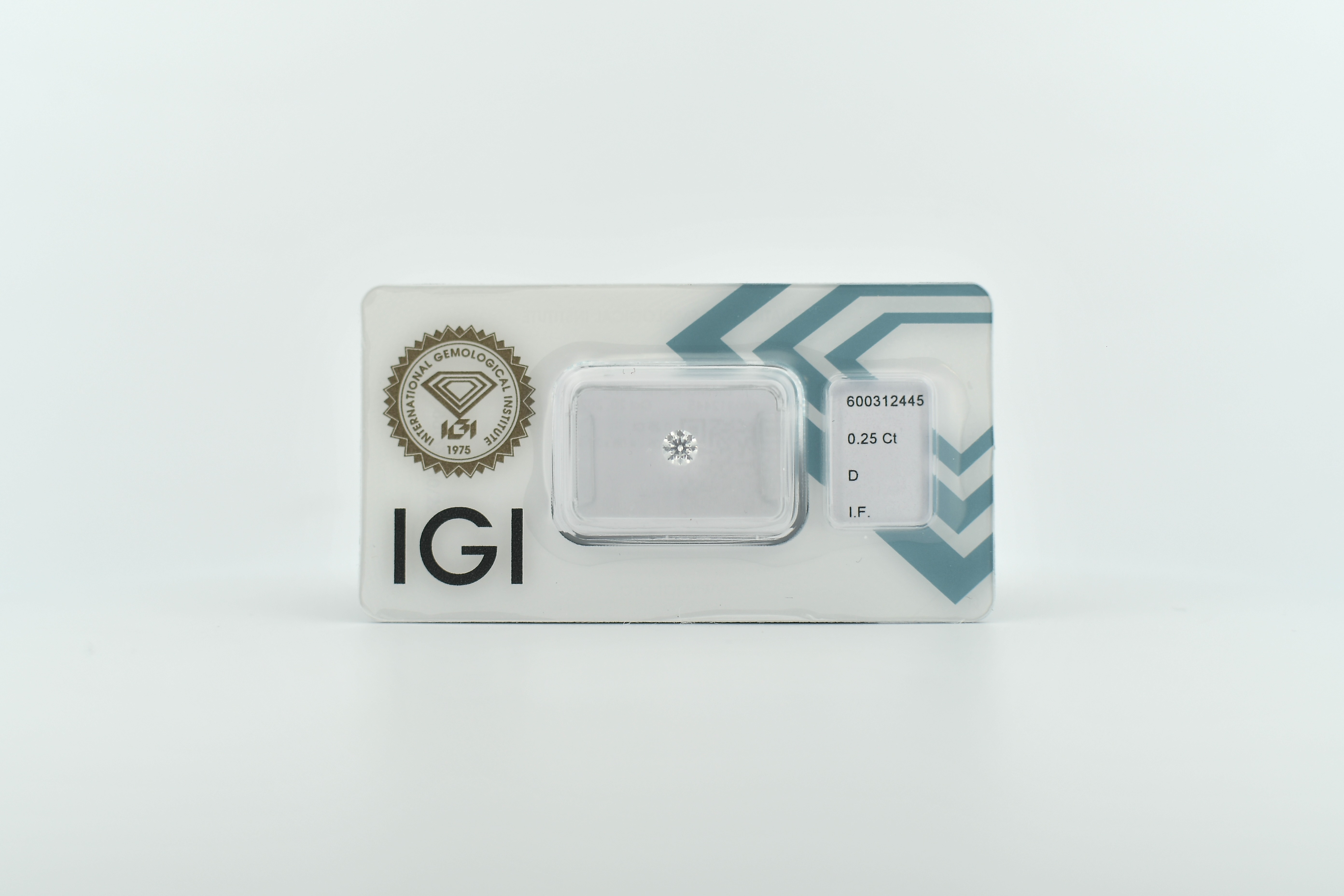 Diamante Certificato IGI Blisterato 0,25 ct D IF