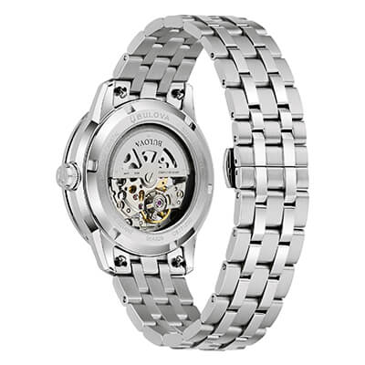 Orologio Uomo Bulova Sutton Skeleton Automatico con Quadrante Verde 40mm