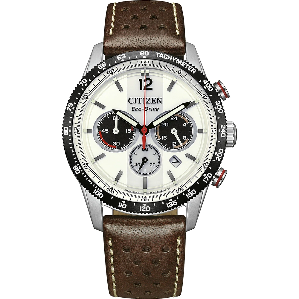 Orologio Uomo Citizen Sport Chrono con Quadrante Bianco 40 mm 