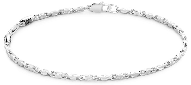Bracciale Uomo Zancan in Argento con Spinelli Neri Insignia 925