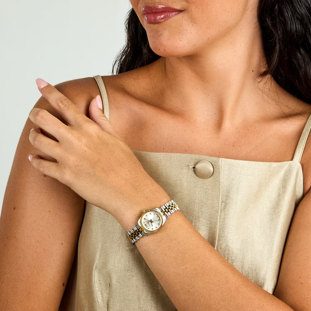 Orologio Donna Philip Watch Caribe Urban Mini con Quadrante Silver 24 mm con Diamanti Cinturino Acciaio/Oro