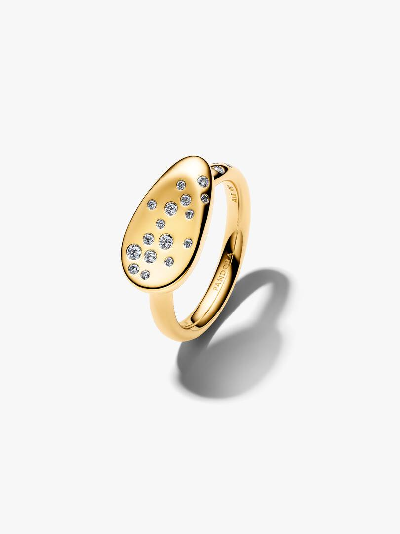 Anello Pandora Sigillo con Pietre Luminose