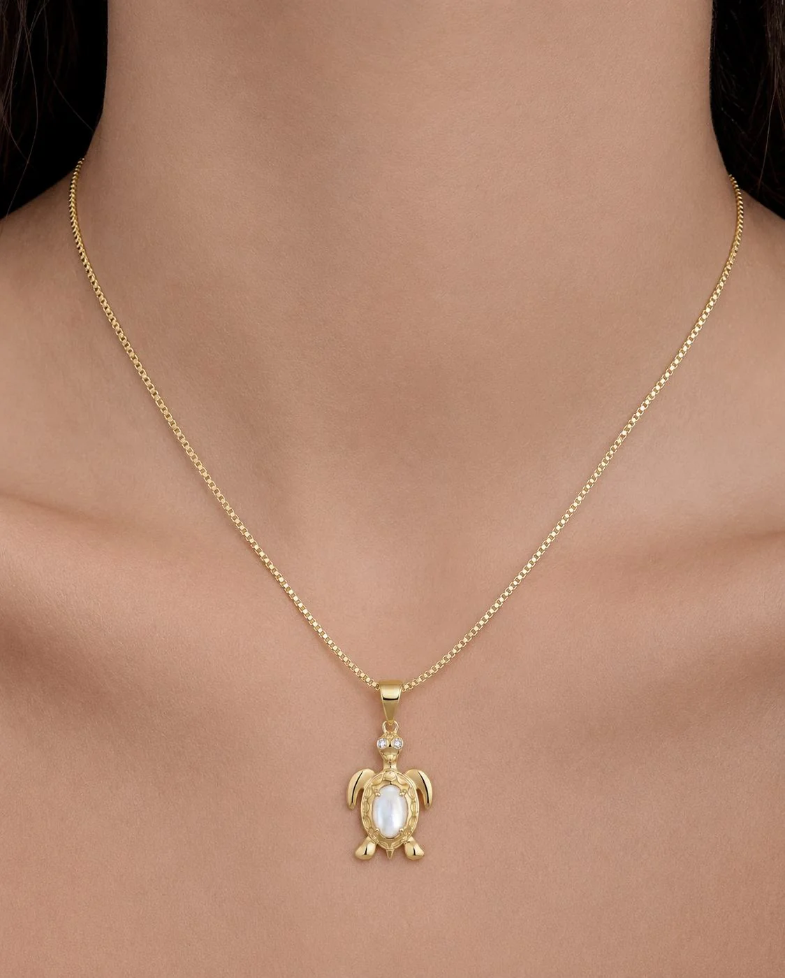 Collana Amabile Turtle in Argento 925 Placcato oro 