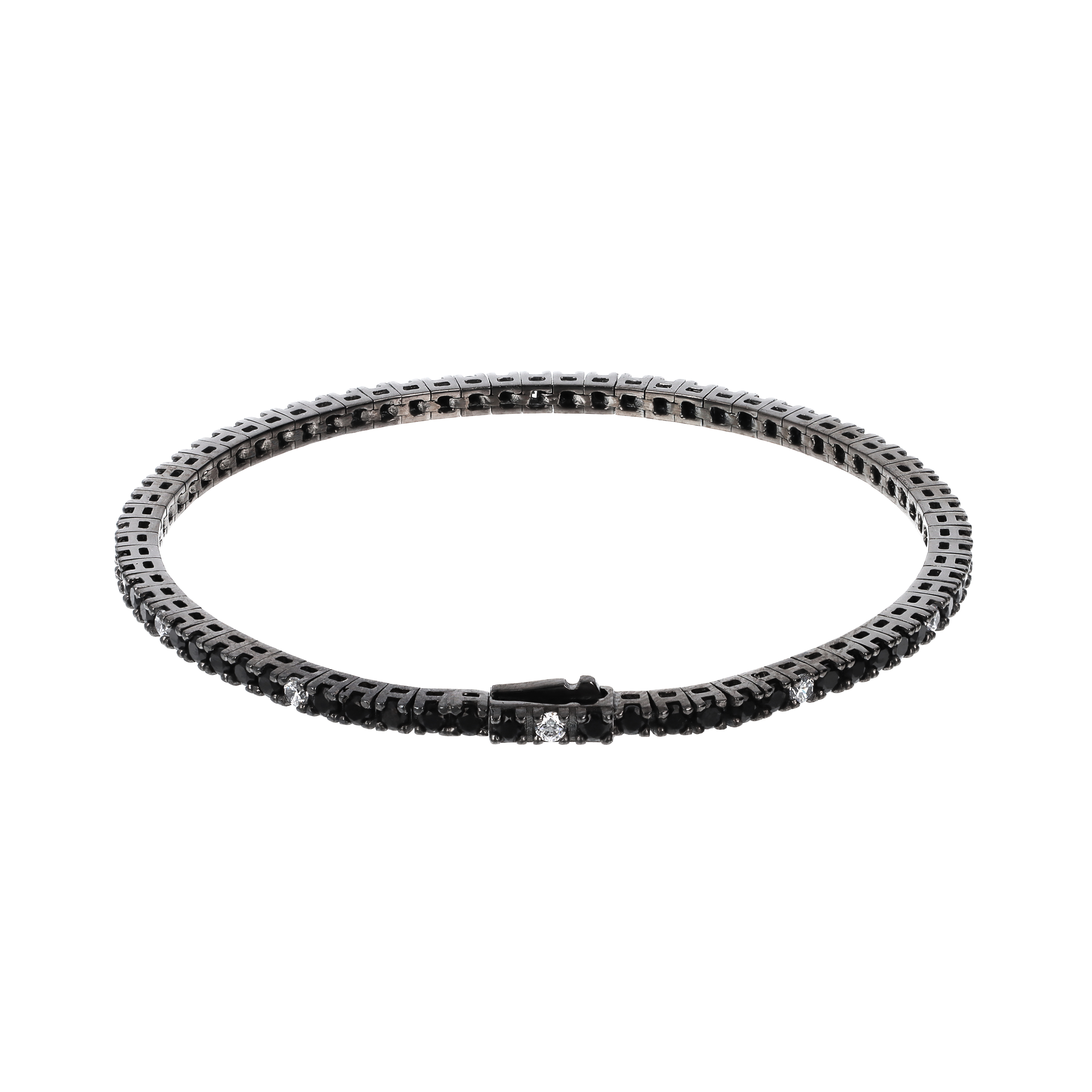 Bracciale Albert M. Tennis Bicolore con Cubic Zirconia