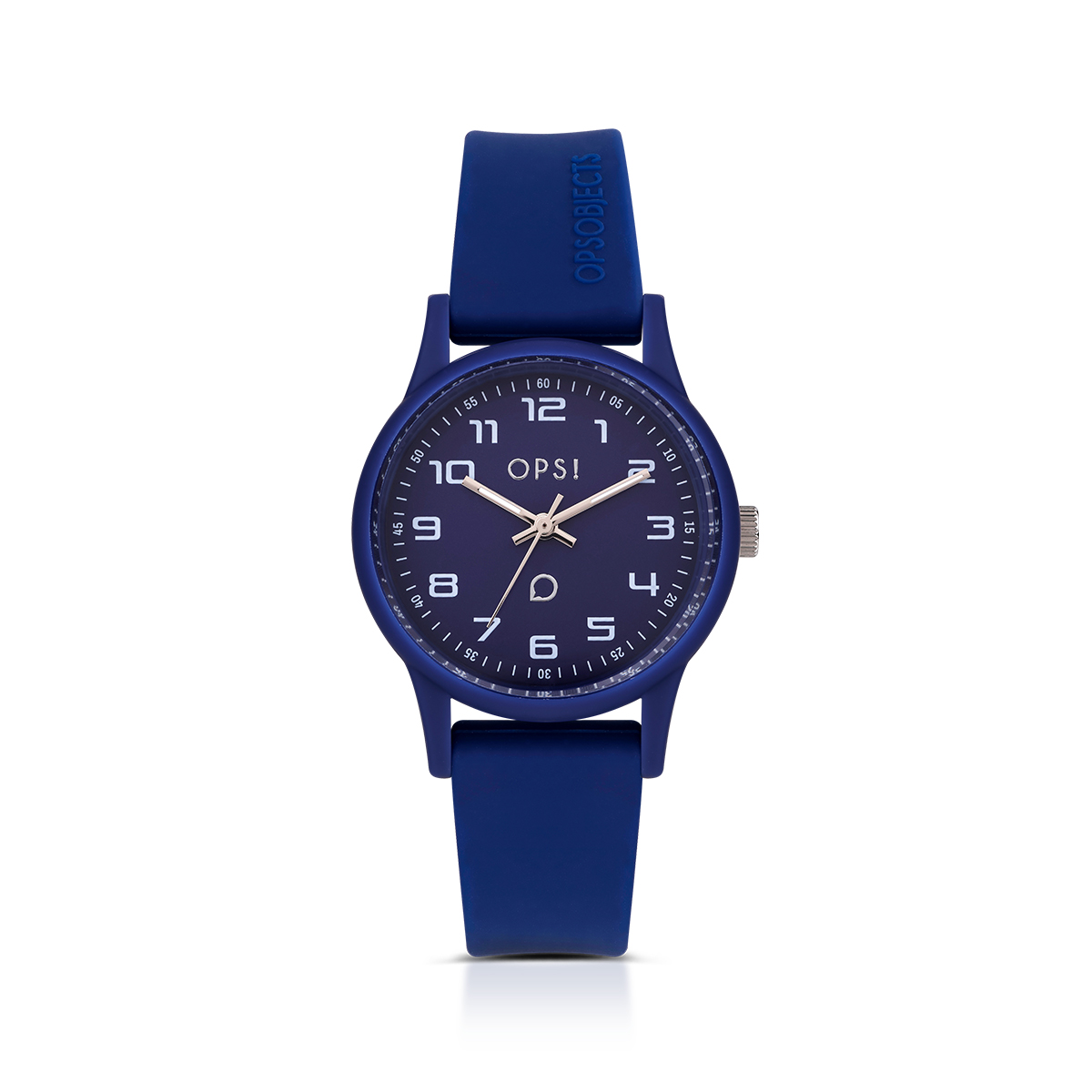 Orologio Unisex Ops Silicon Sport al Quarzo con Quadrante Blu 31,5 mm 