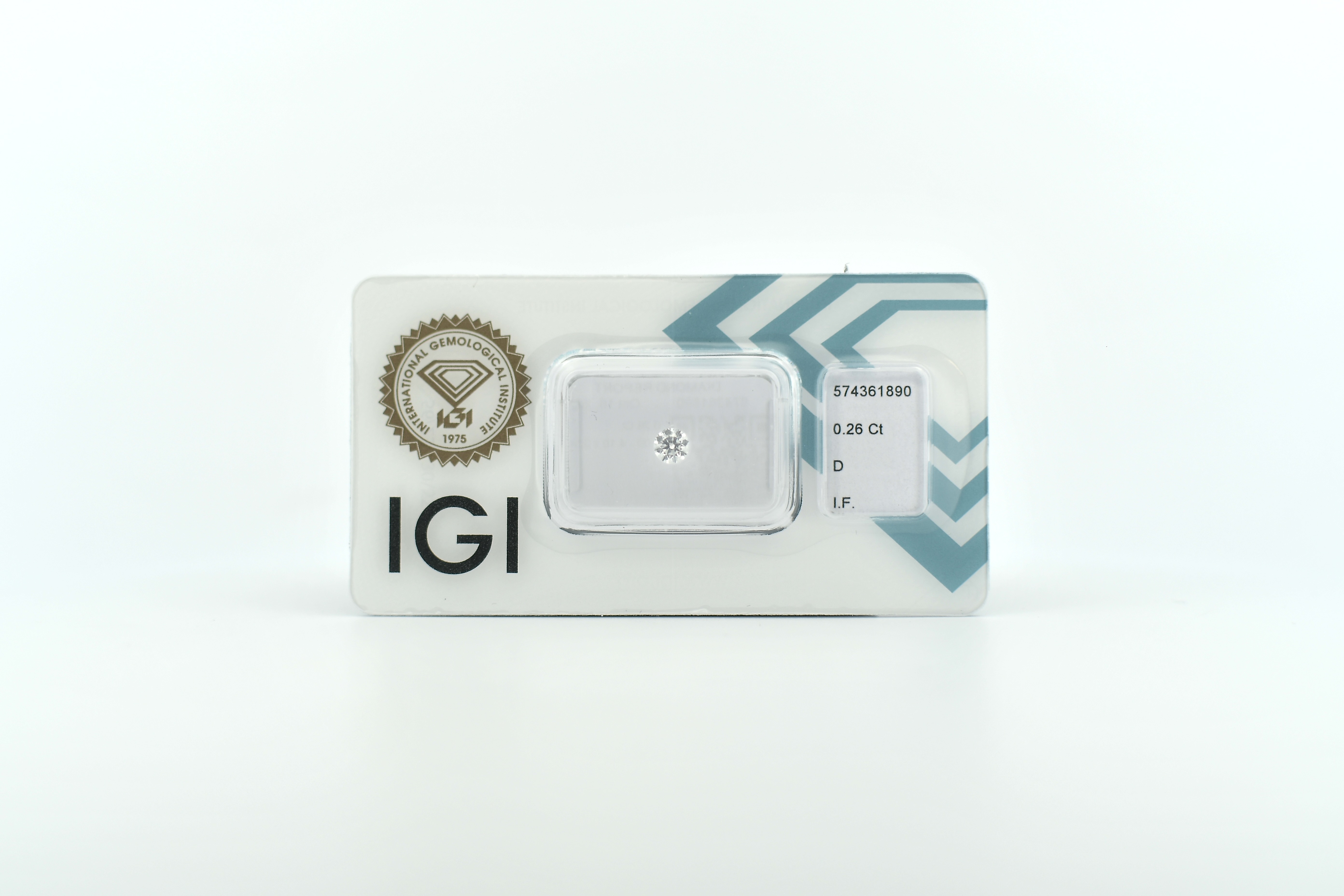 Diamante Certificato IGI Blisterato 0,26 ct D IF