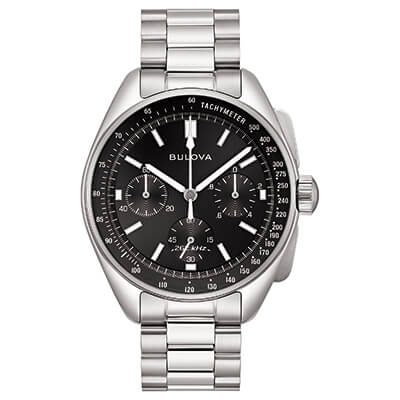 Orologio Uomo Bulova Lunar Pilot  al Quarzo con Quadrante Nero 43 mm