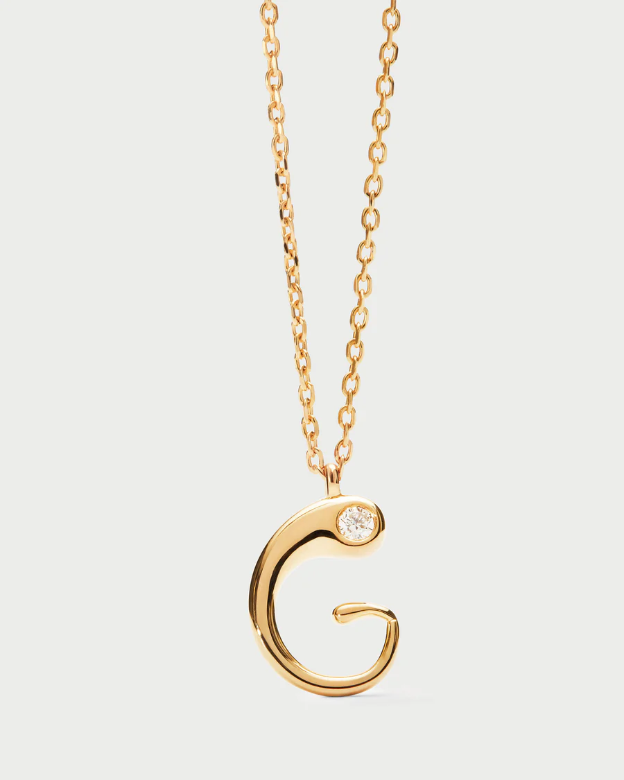 Collana Donna Pdpaola con Pendente Iniziale G 