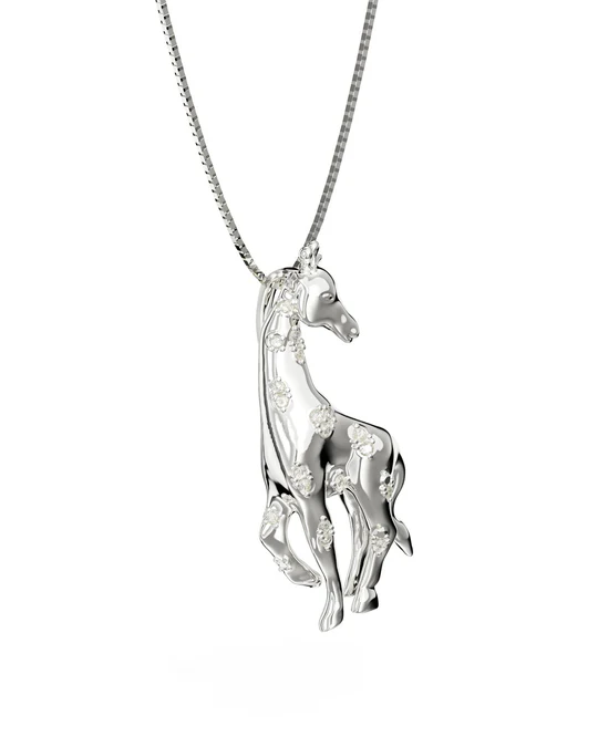 Collana Donna Amabile con Giraffa Pendente 