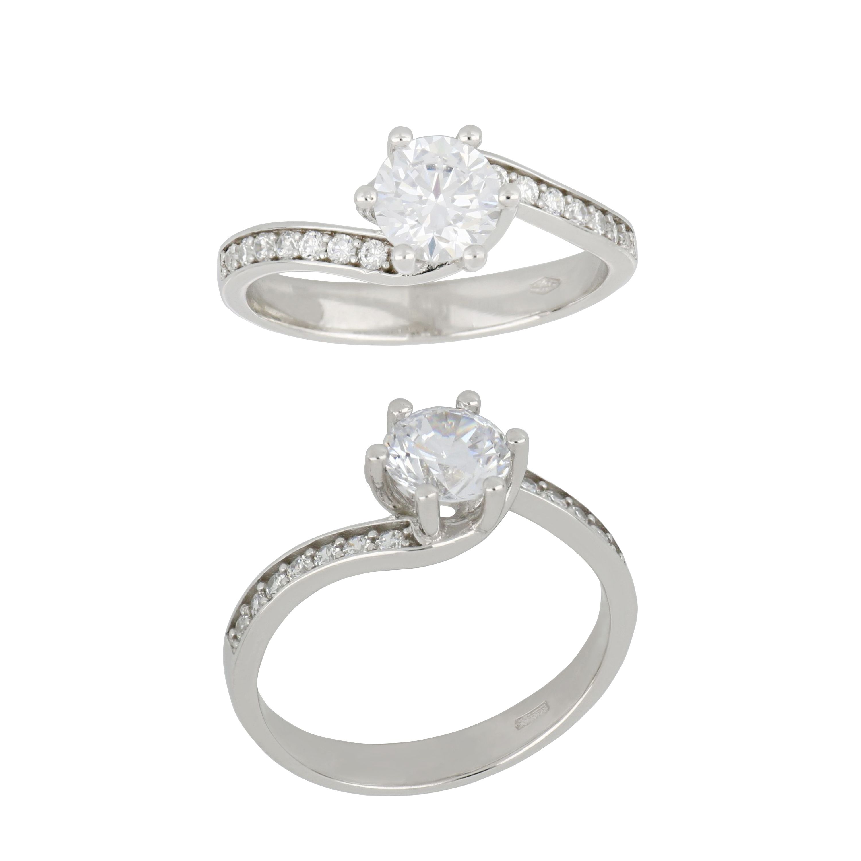 Anello Solitario Tondo Gioielli in oro 18kt