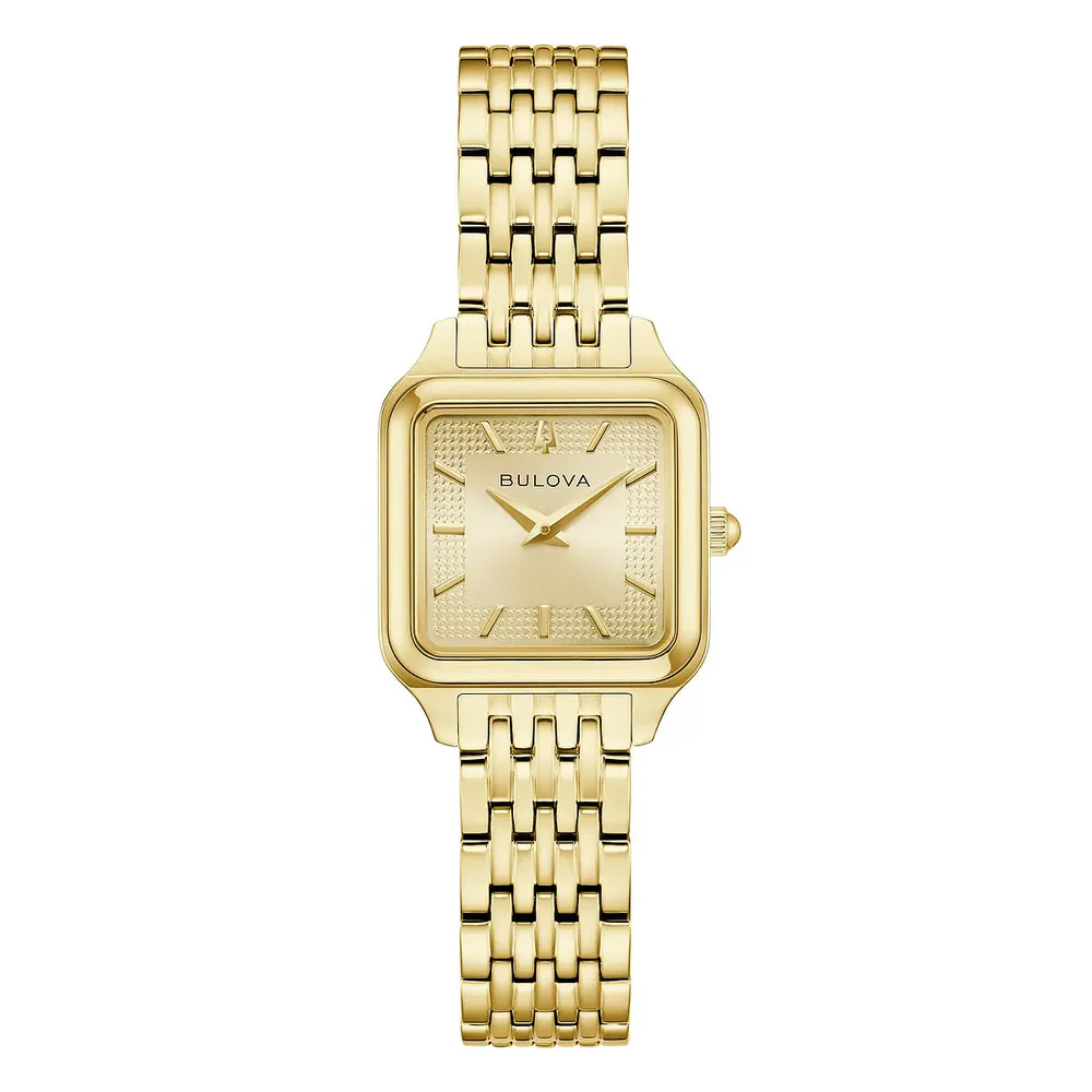 Orologio Donna Bulova Sutton al Quarzo con Quadrante Oro 23 mm 