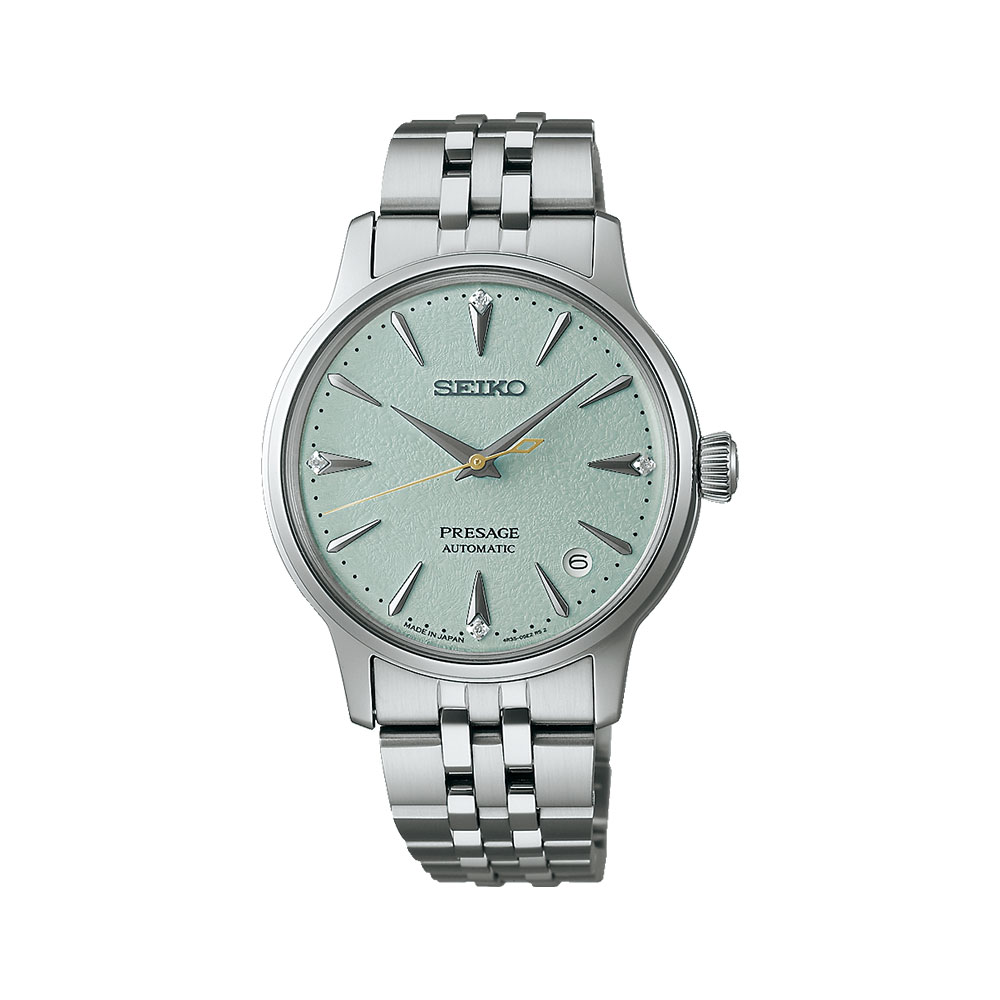 Orologio Donna Seiko Presage Cocktail Automatico con Quadrante Verde 34 mm 
