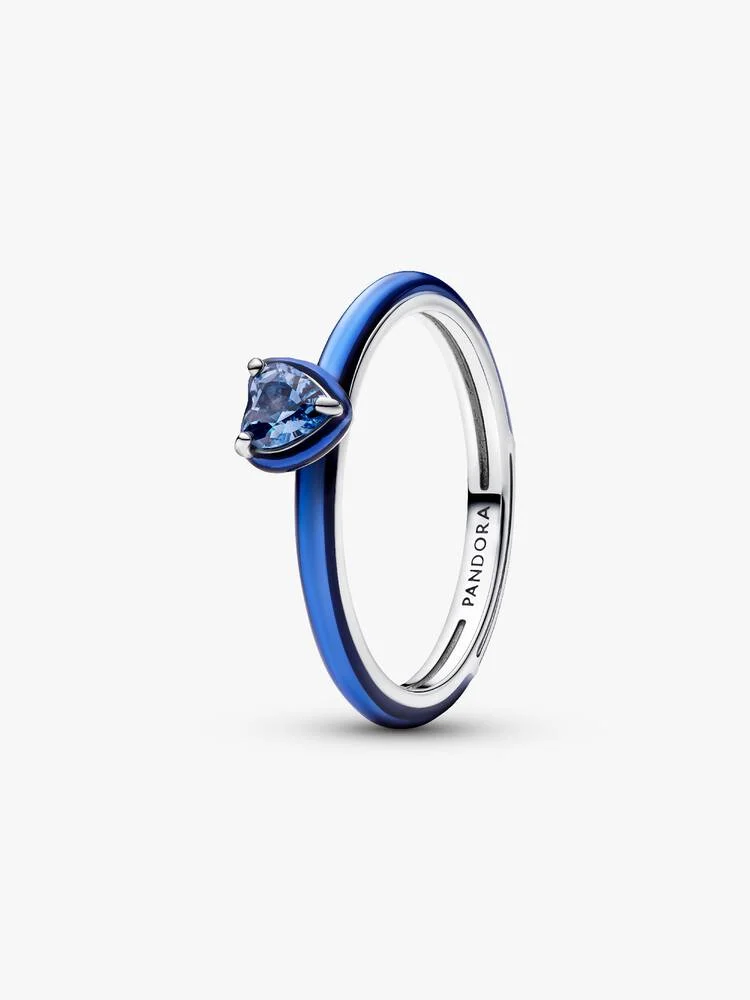 Anello Blu Chakra Heart Pandora ME Misura 44