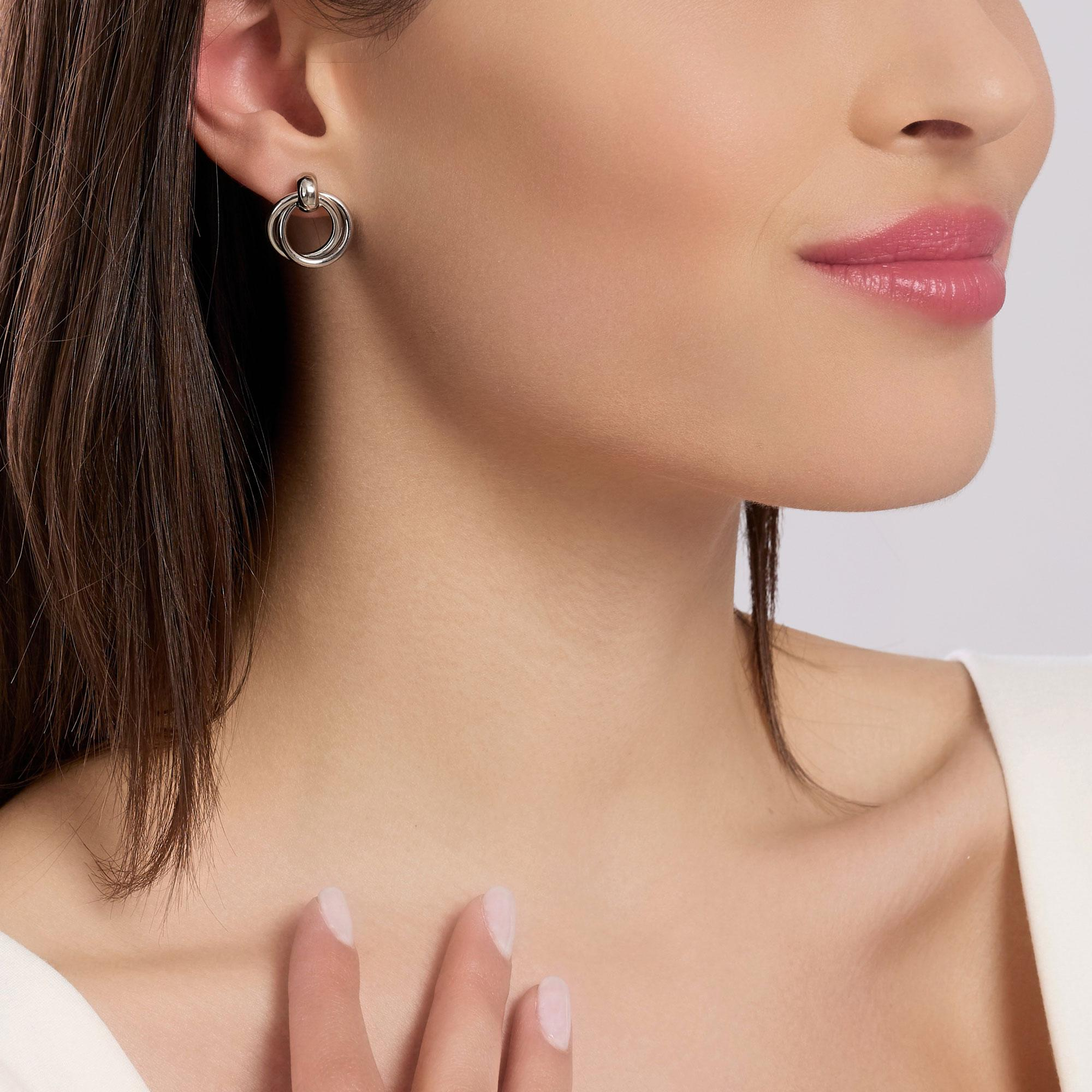 Orecchini Donna Kidult con Doppio Cerchio 