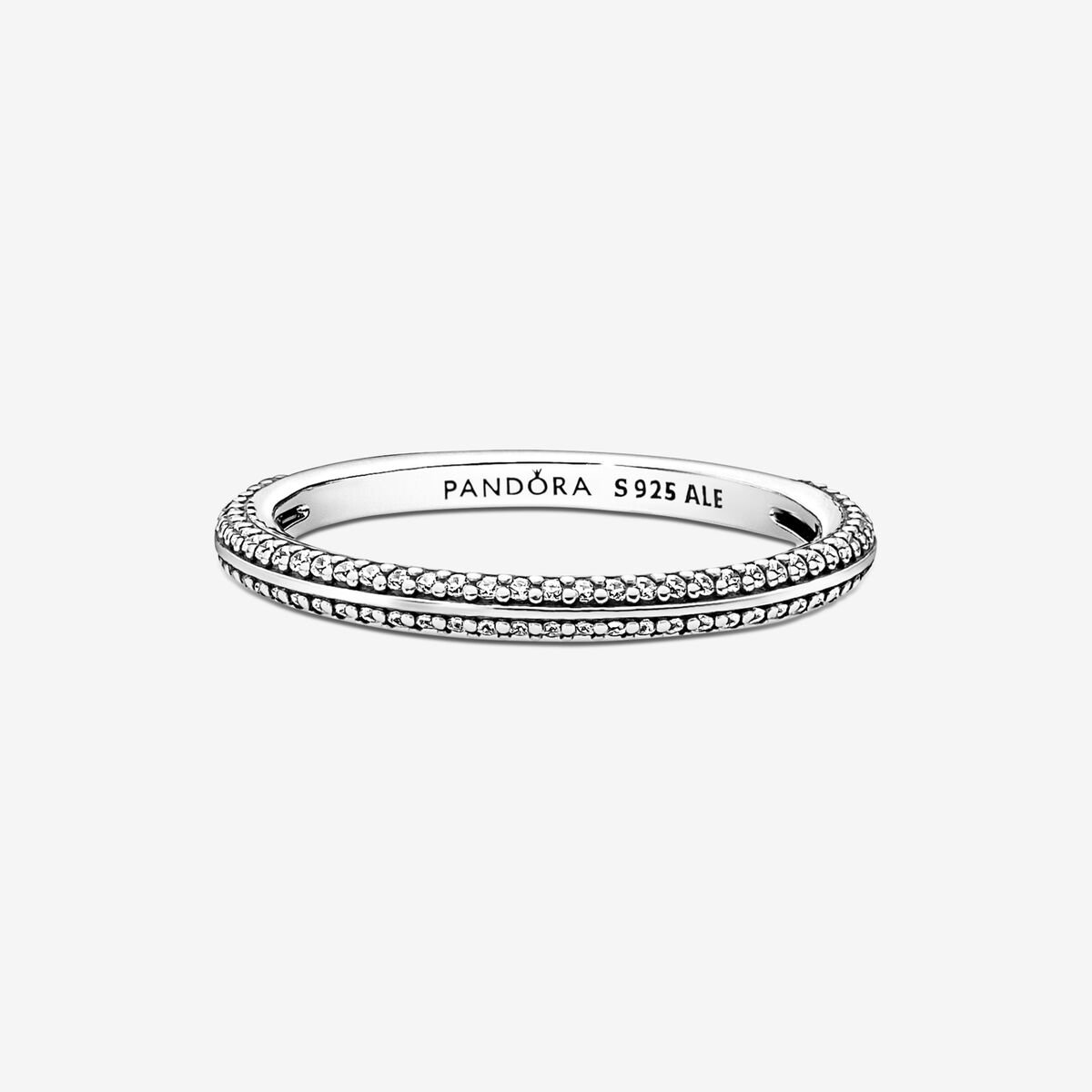 Anello Pietre Luminose Pandora Me Misura 54