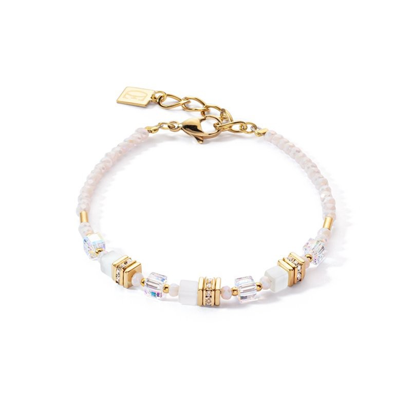 Bracciale Coeur De Lion Mini Cubes Oro-bianco