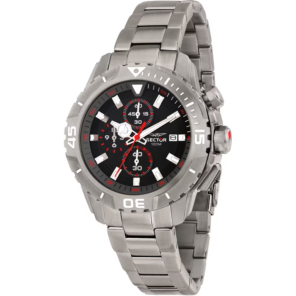 Orologio Uomo Sector Legend al Quarzo con Quadrante Nero 43 mm 