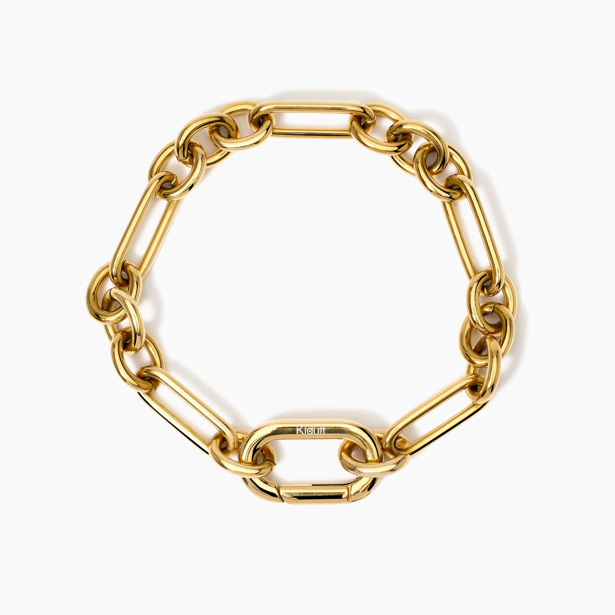 Bracciale Donna Kidult a Maglie in Acciaio Dorato