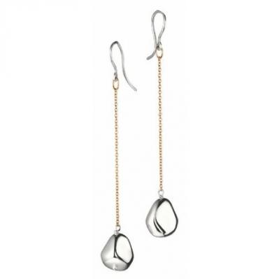 Orecchini Donna Breil Soffio con Pendente Rosè e Boules in Argento 