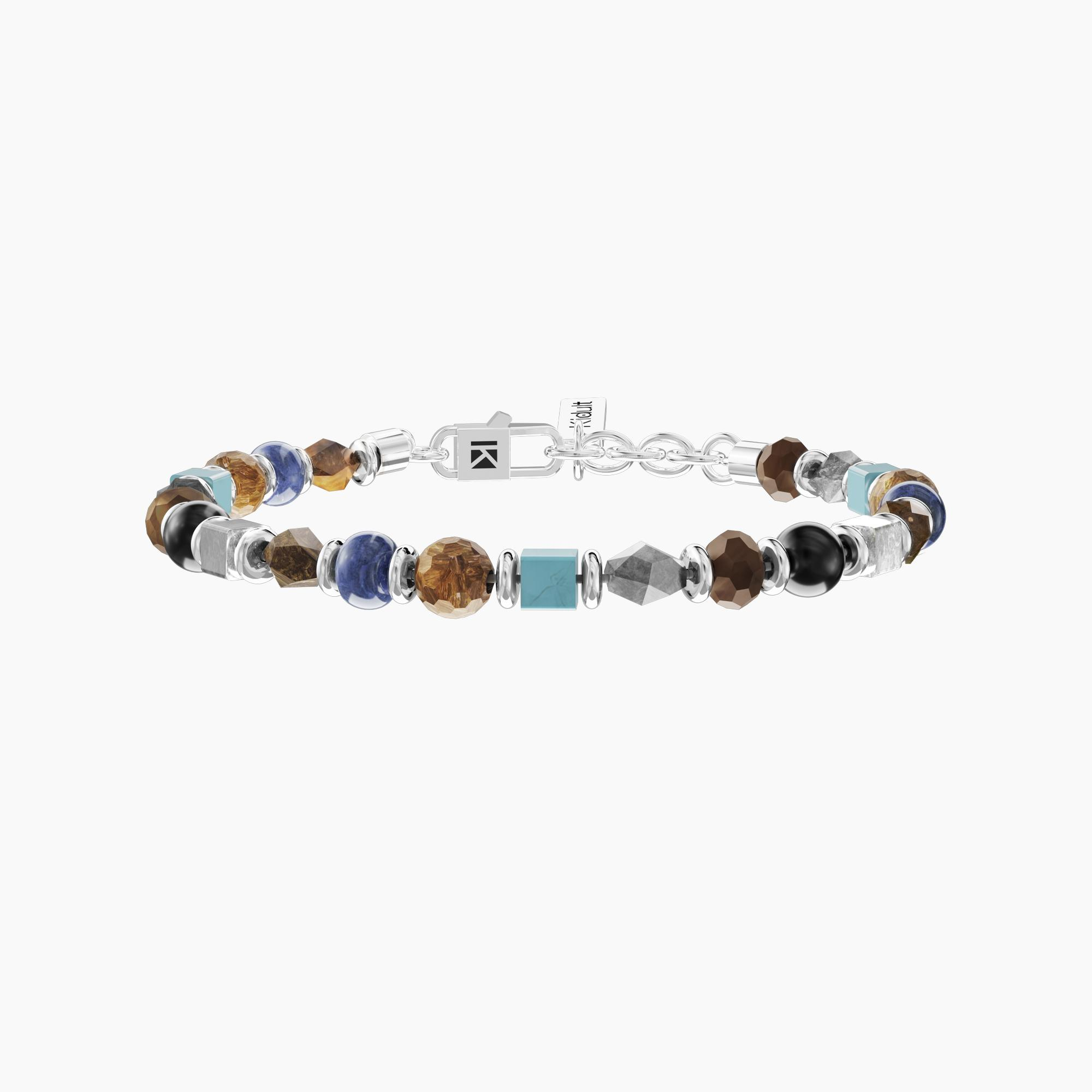 20770_109229_303924163692.bmp Bracciale Uomo Kidult con Agata Nera E Pietre