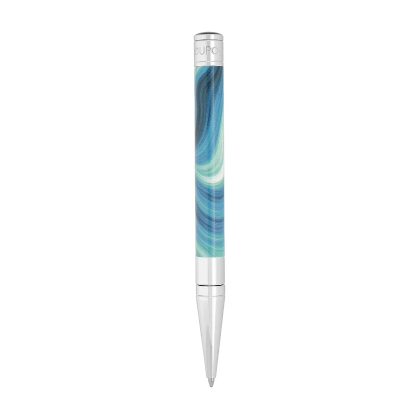 Penna a Sfera Dupont Initial Blu Finitura Cromata