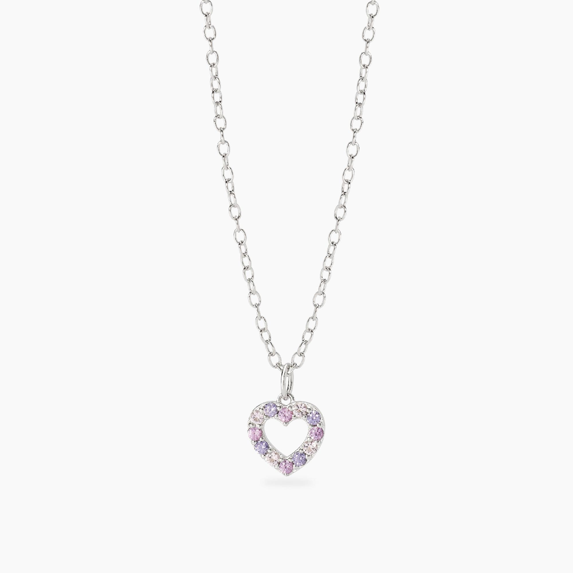 Collana Bambina Mabina Amore Grande con Cuore Rosa