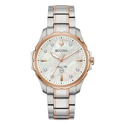 Orologio Donna Bulova Marine Star al Quarzo con Quadrante Madreperla 36 mm