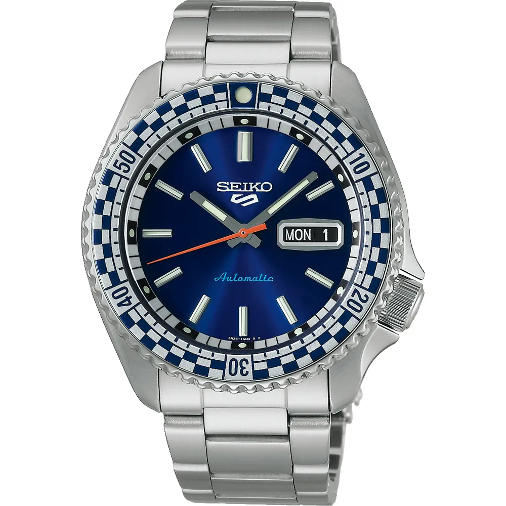 Orologio Uomo Seiko 5 Sports Automatico con Quadrante Blu 43 mm