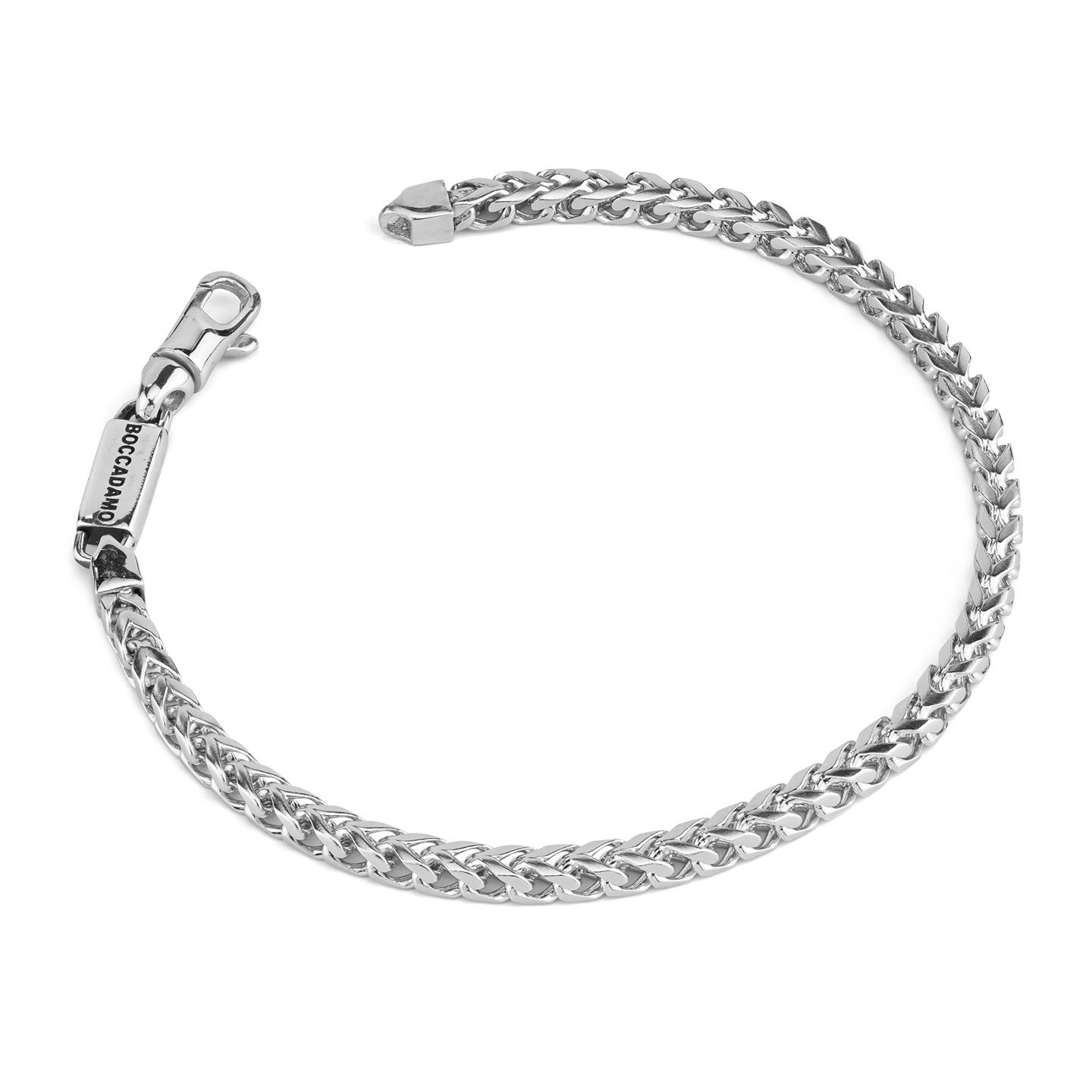 Bracciale Uomo Boccadamo a Maglia Cubica e Firma 