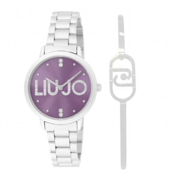 Orologio e Bracciale Donna Liu-Jo Identity al Quarzo con Quadrante Viola 32 mm 