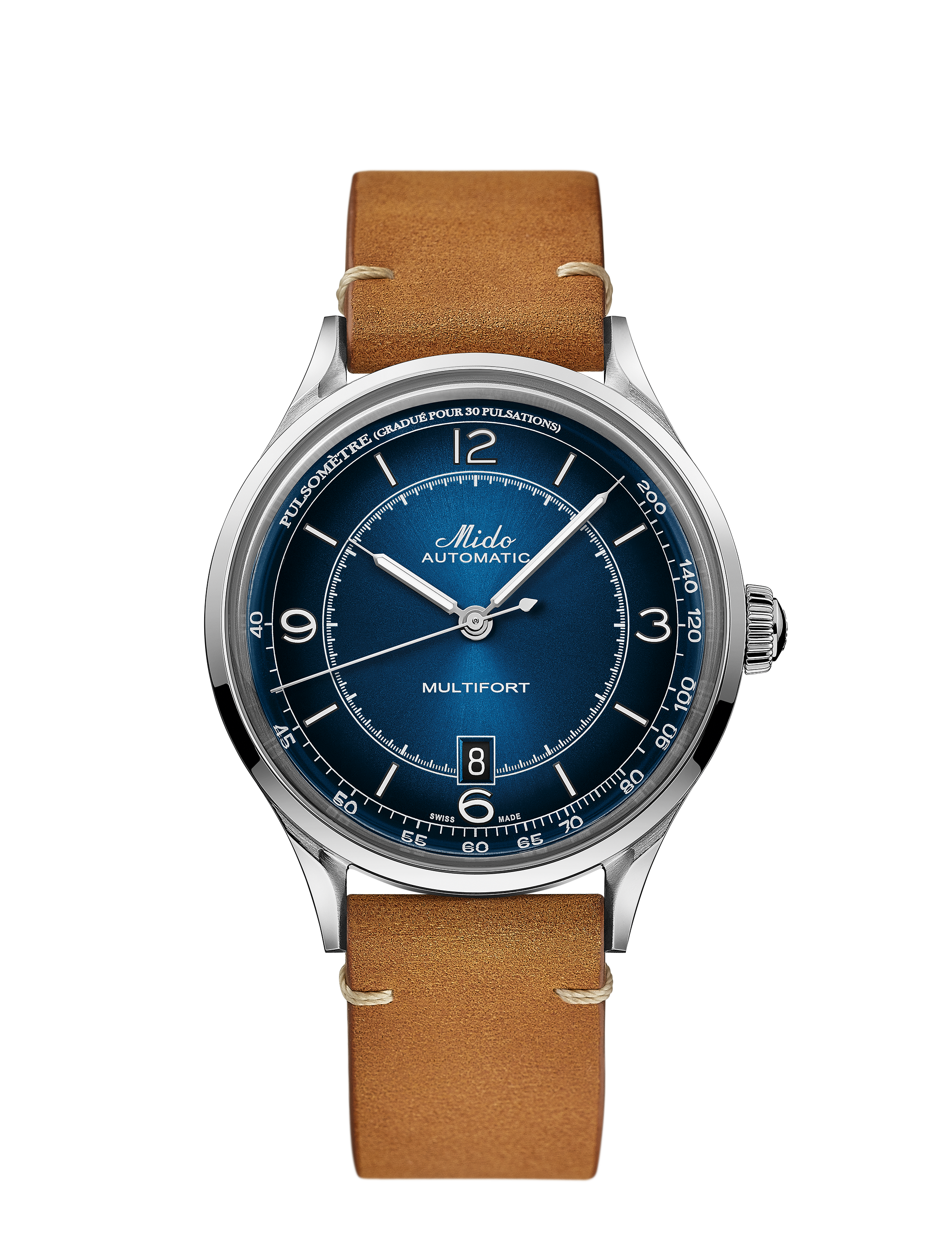 Orologio Uomo Mido Multifort Patrimony Automatico con Quadrante Blu 40 mm 