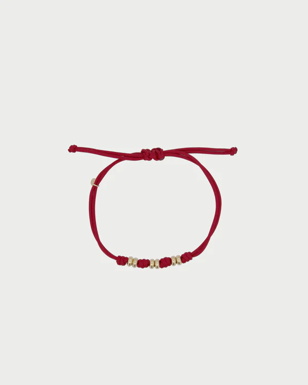 Bracciale Donna Rue Des Mille Soft cord Bordeaux Rondelle