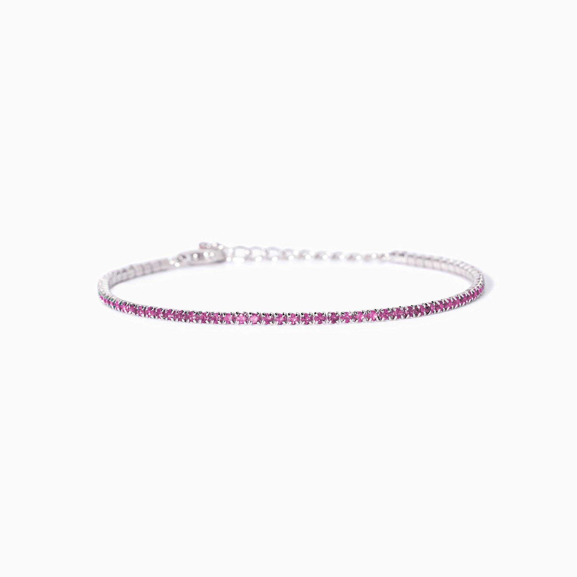 Bracciale Mabina Donna Mini Tennis con Tormalina Sintetica 