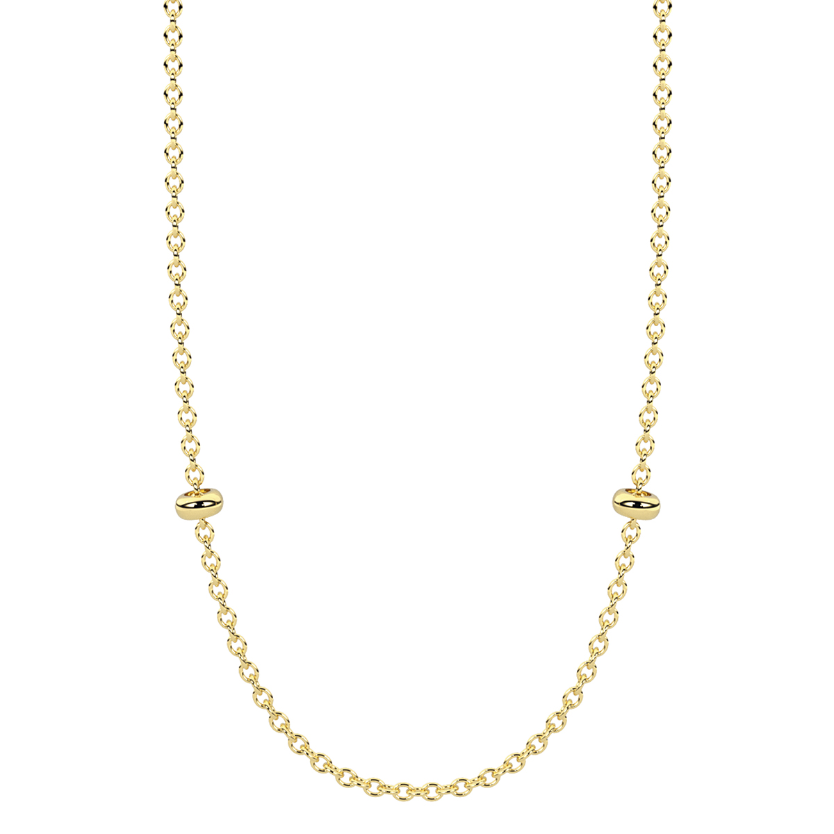 Collana Donna Kidult Dorata con Catena Forzatina 