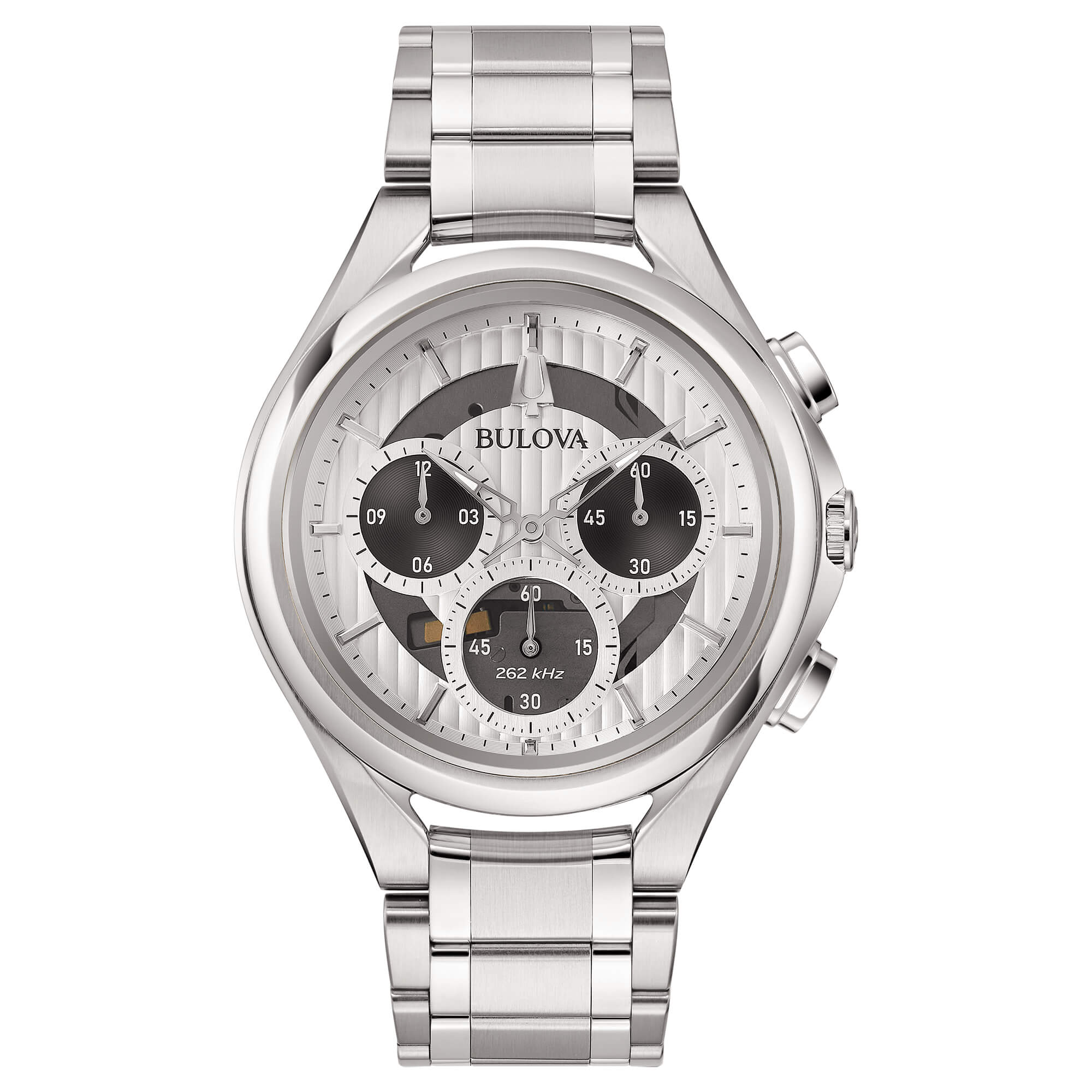 Orologio Uomo Bulova al Quarzo con Quadrante Bianco 44 mm