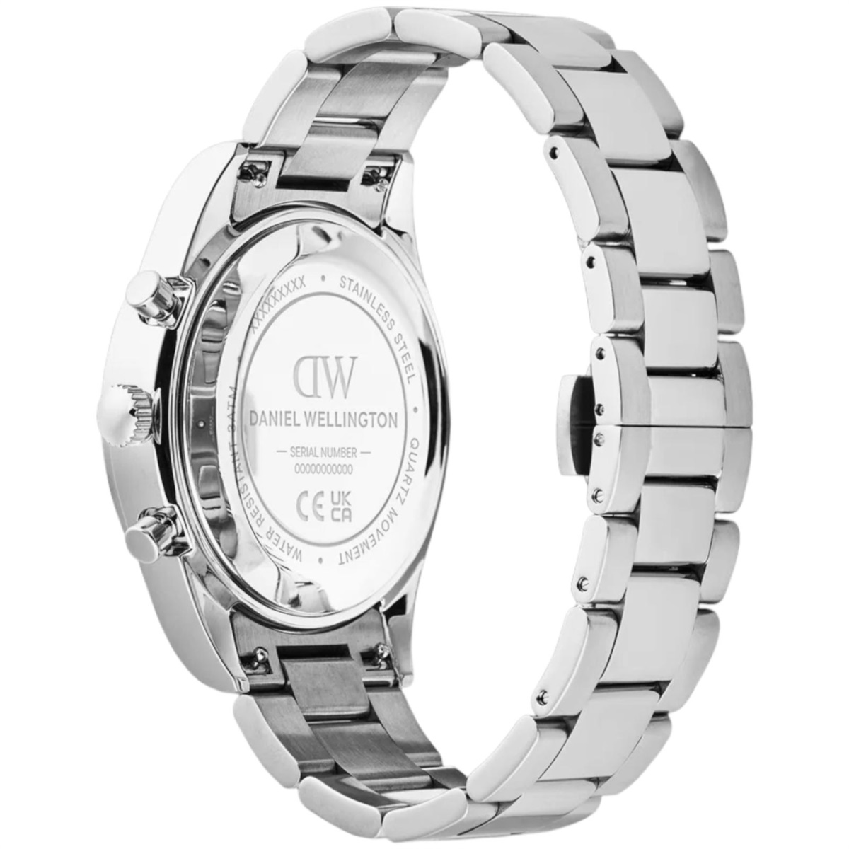 Orologio Uomo Daniel Wellington Iconic Cronografo al Quarzo con Quadrante Bianco 42 mm