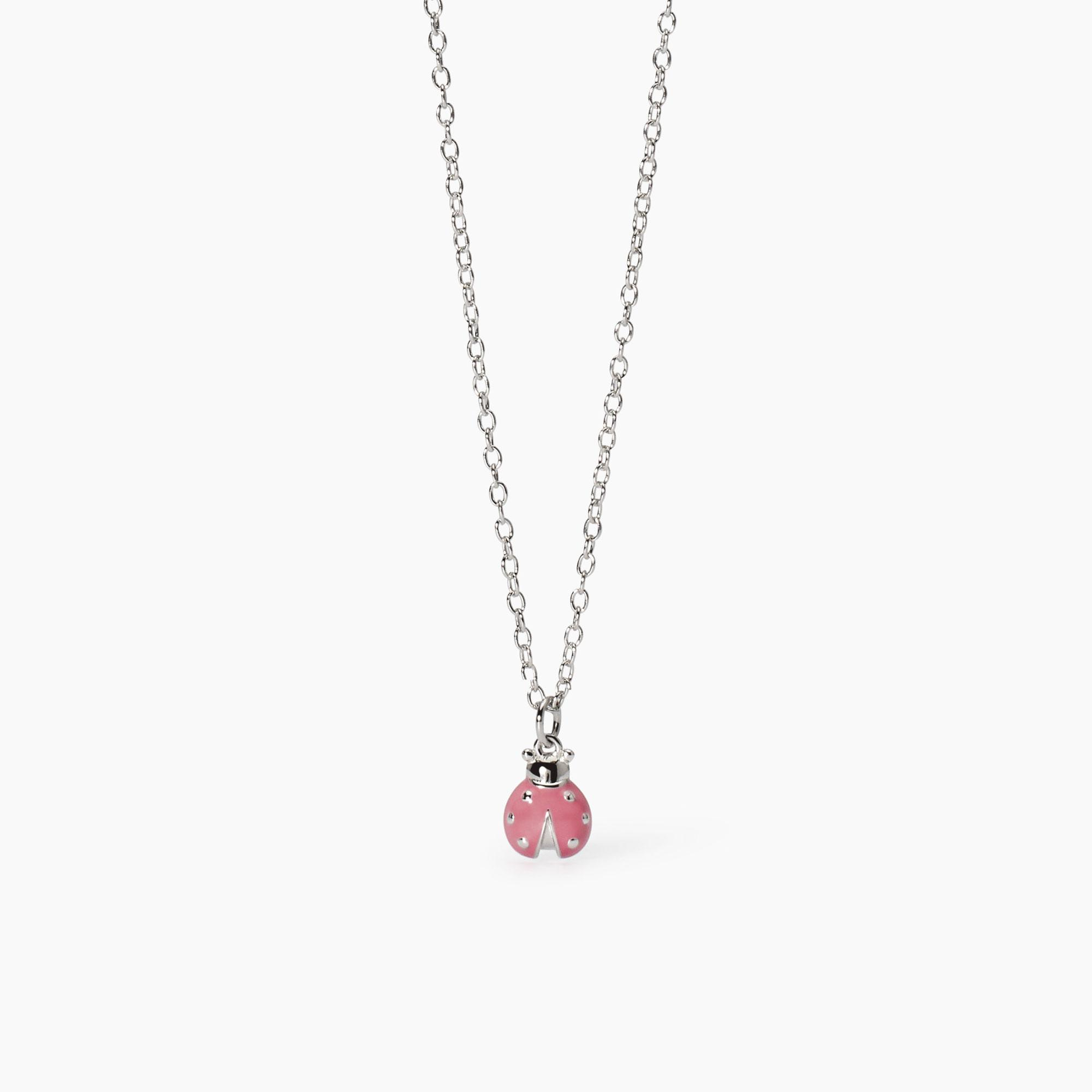 Collana Bambina Fortunella in Argento con Coccinella Smaltata 