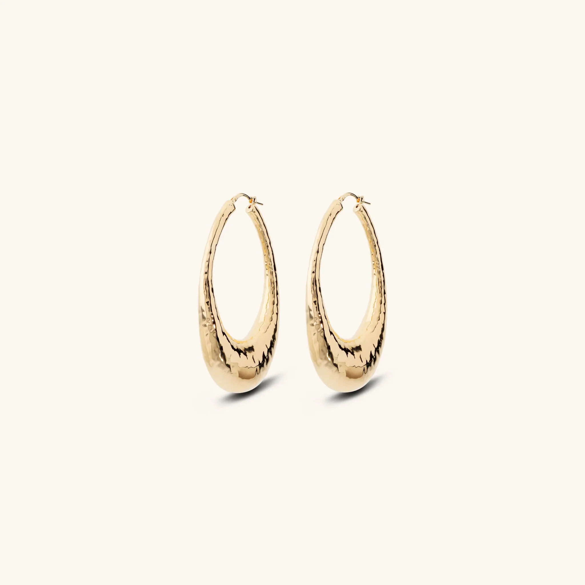 Orecchini Donna Etrusca Ovali Graduati Martellati