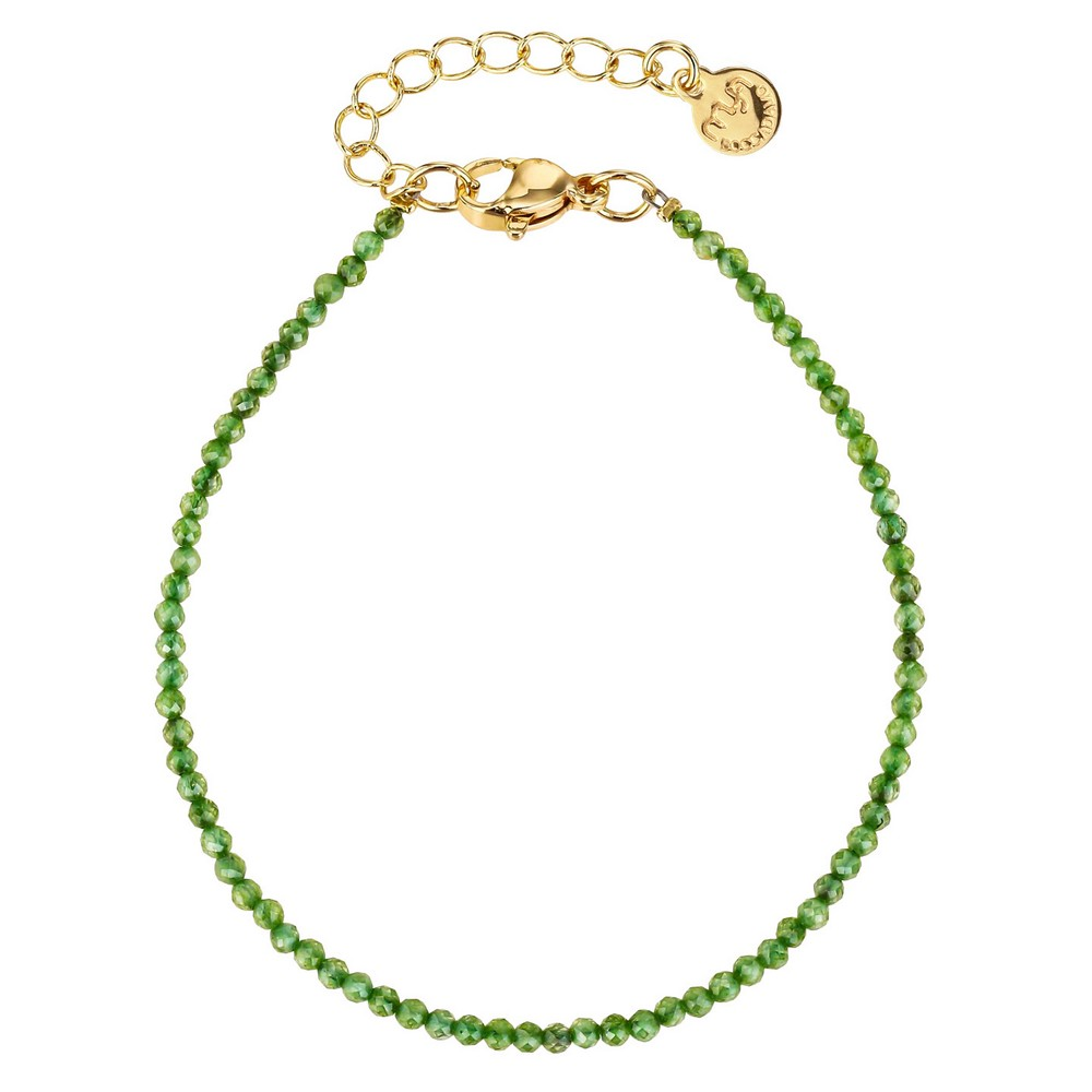 Bracciale Donna Boccadamo con Boules Cubic Zirconia Sfaccettate Verdi 