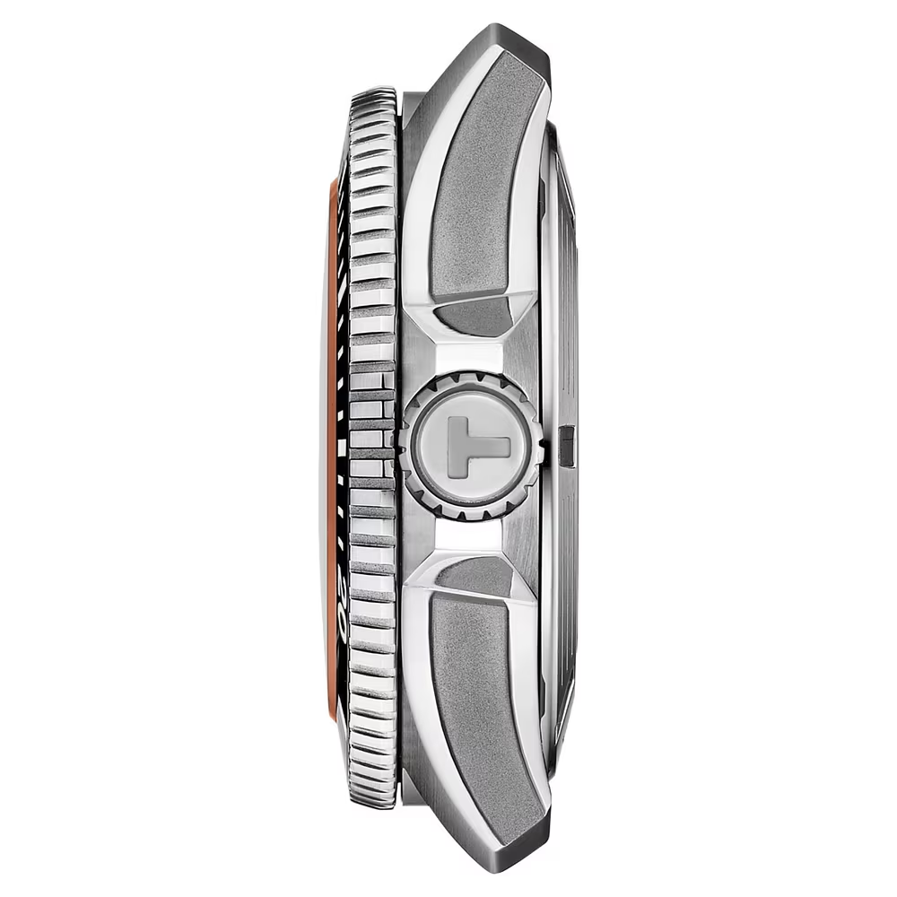 Orologio Uomo Tissot Seastar 2000 Automatico con Quadrante Arancione 44 mm