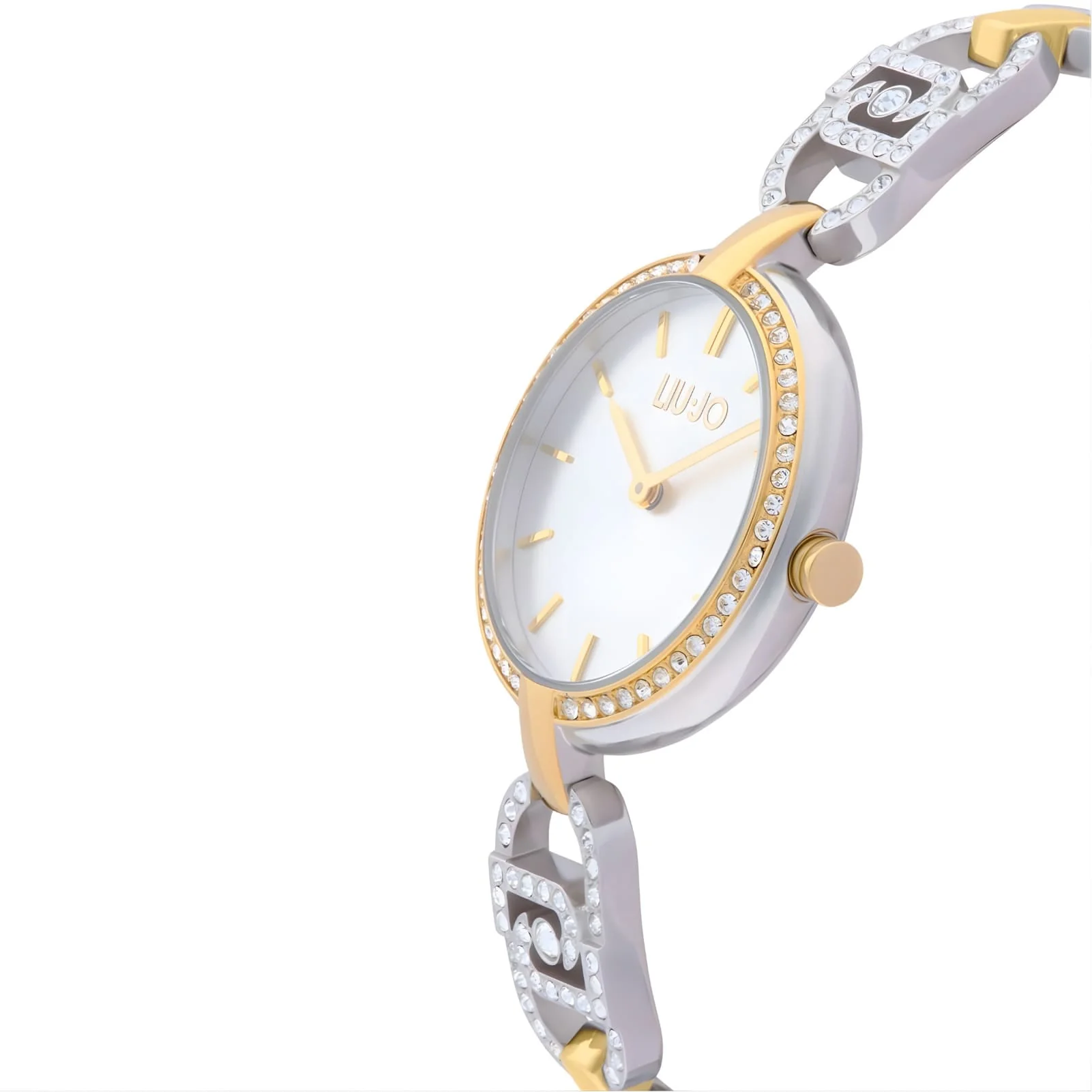 Orologio Donna Liu-Jo Identity Glare al Quarzo con Quadrante Bianco 34 mm Bracciale Acciaio/Oro