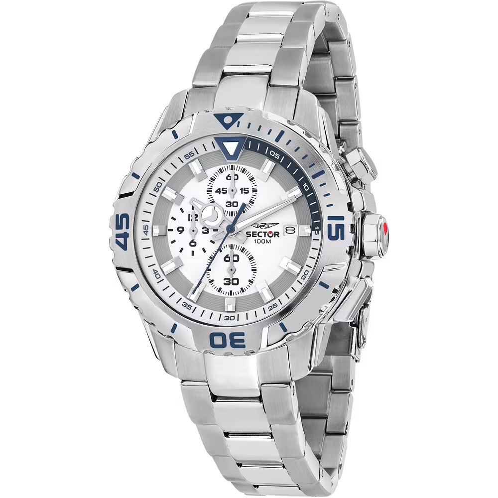 Orologio Uomo Sector Legend al Quarzo con Quadrante Silver 43 mm 