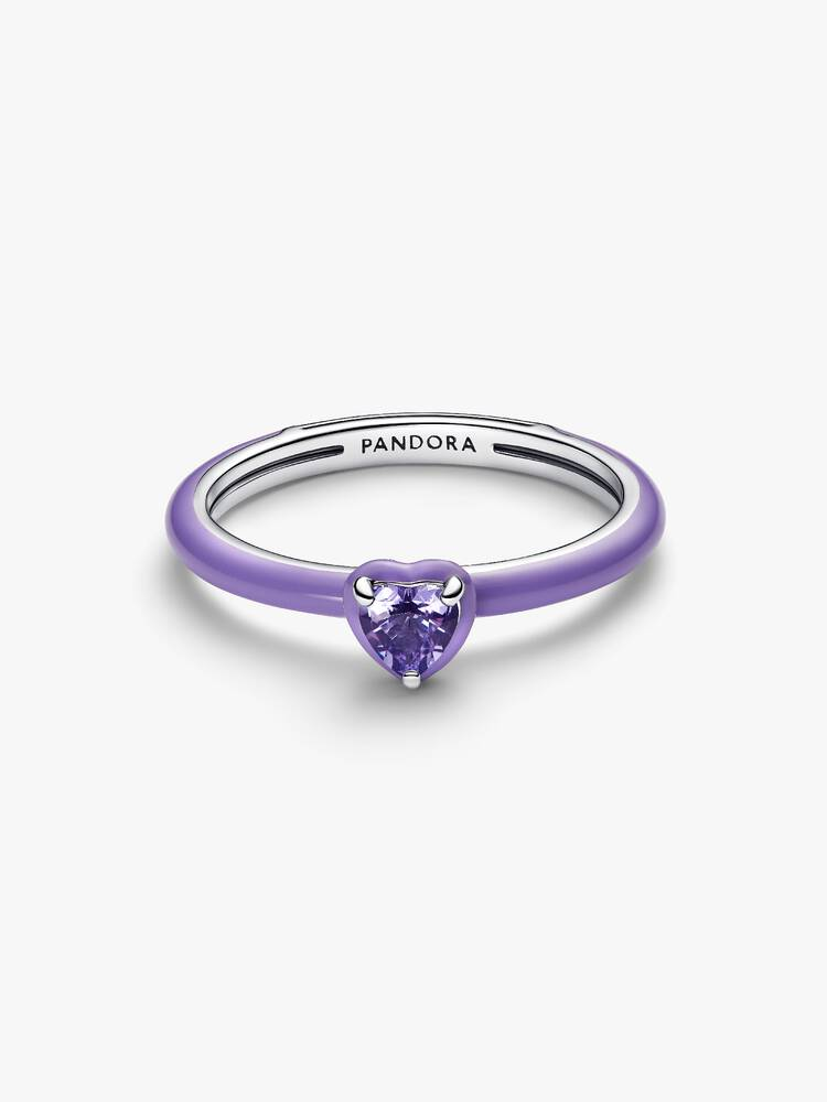 Anello Viola Chakra Heart Pandora ME Misura 54