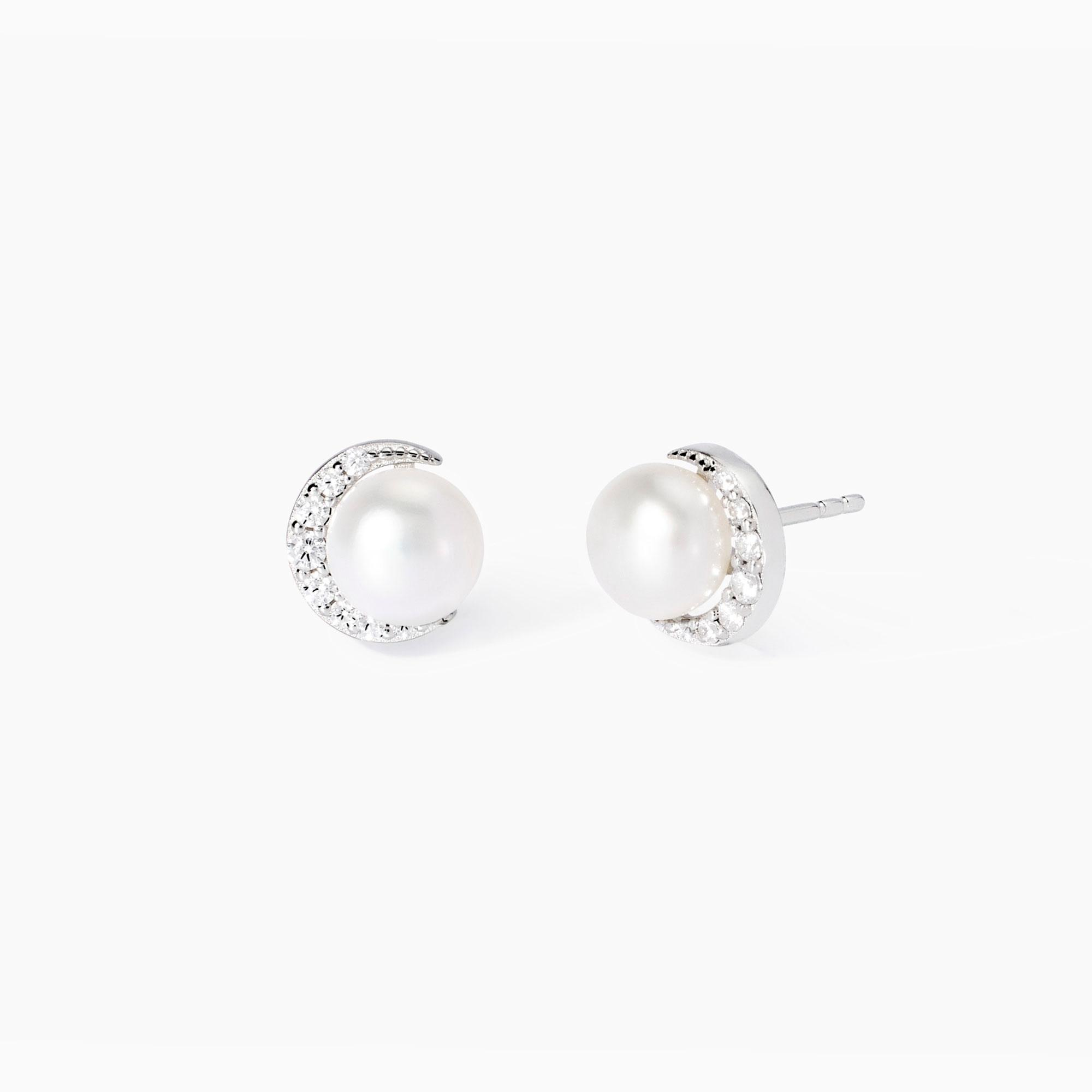 Orecchini Donna Mabina in Argento con Perle Coltivate