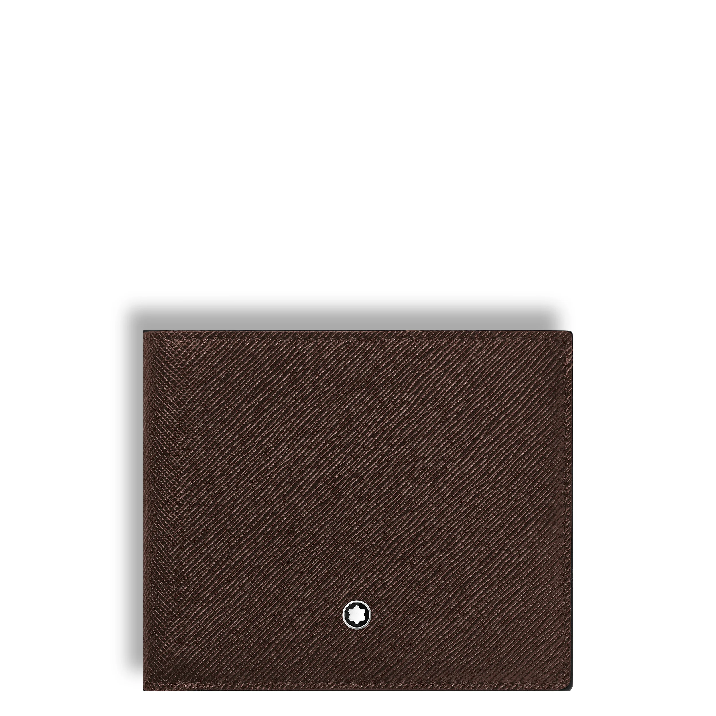 Portafoglio Montblanc 8 Tasche in Pelle Sartorial Ebano