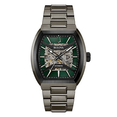 Orologio Uomo Bulova Maquina al Quarzo con Quadrante Verde 40 mm 