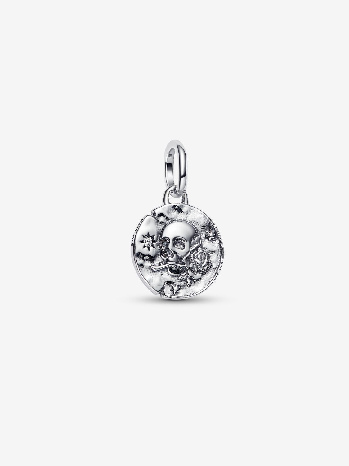 Charm Pandora Medallion Teschio "Carpe Diem" Argento Sterling 925