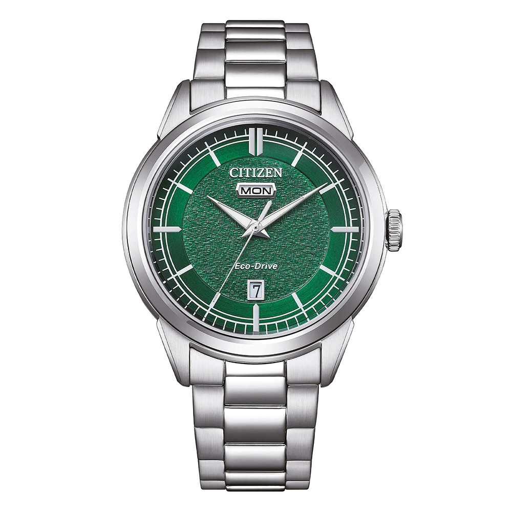 Orologio Uomo Citizen Day Date Eco-Drive con Quadrante Verde 40 mm 